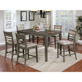 Fafnir 7 Pc. Counter Ht. Table Set Model Cm3607Pt-7Pk-Chair By Furniture Of America